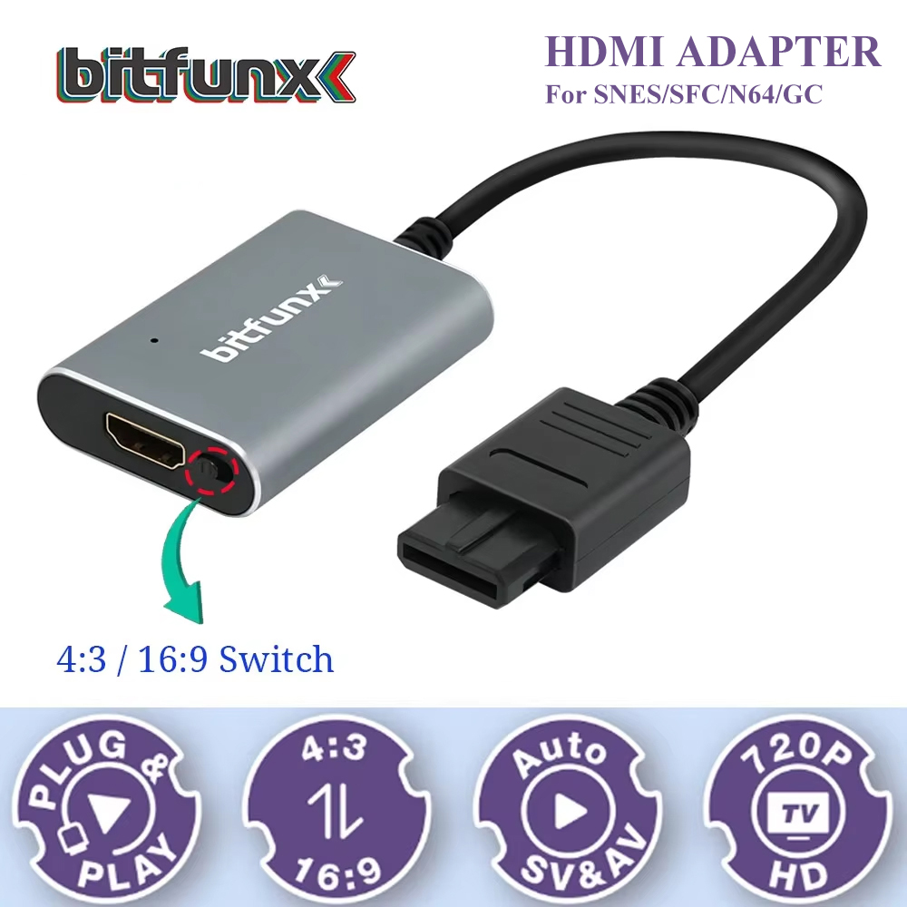 Retro Gaming Gif - Bitfunx 720P Svideo / AV To