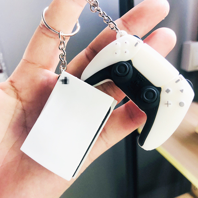Retro Gaming Keychain - Stylish Ps5 Analog Drip Glue Handheld