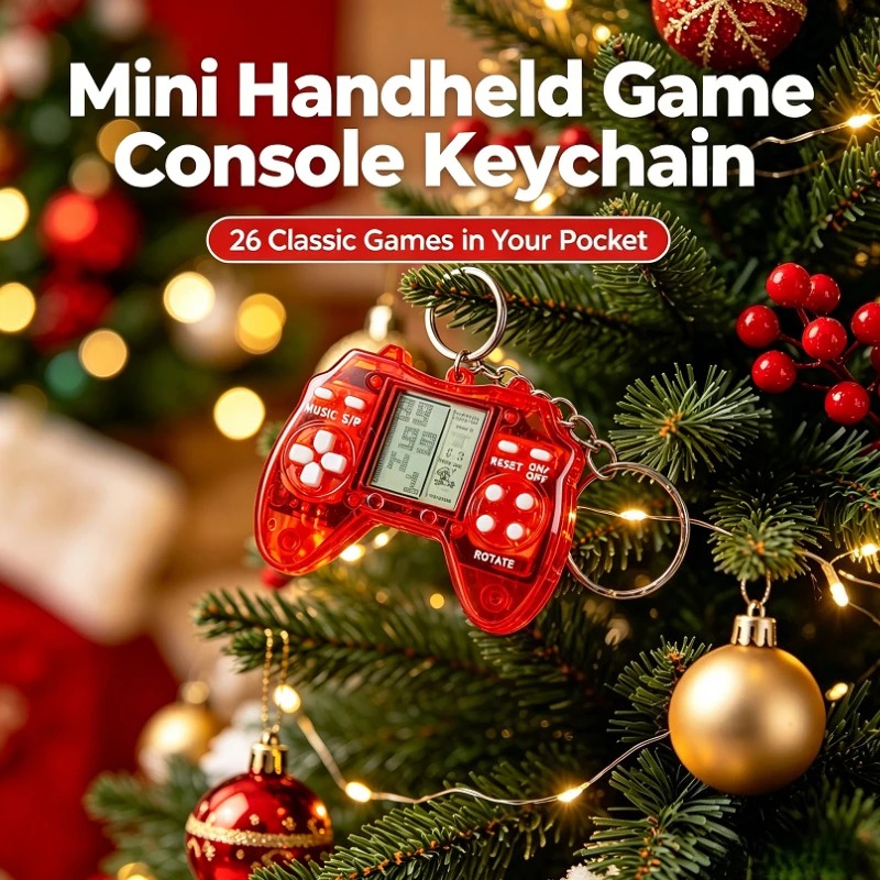 Retro Gaming Keychain - Special Transparent Gamepad Shaped Mini Game
