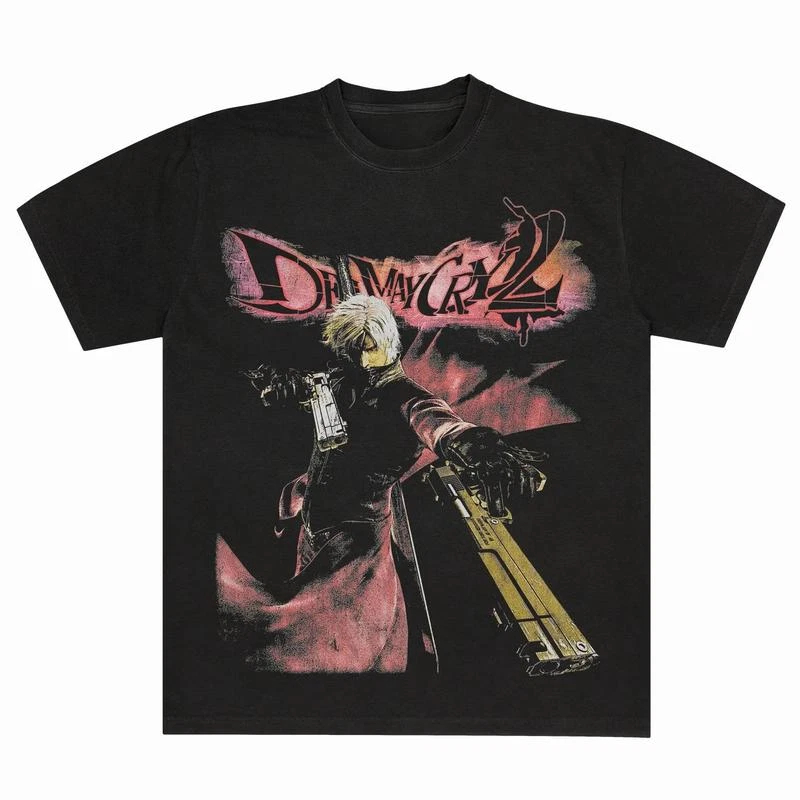 Retro Gaming Gif - Devil May Cry 2 Dante T-shirt