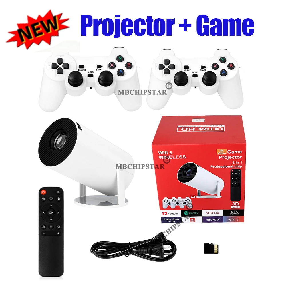 Retro Gaming With Projector - H90PRO 4K Gaming Projector 19000+ 3D