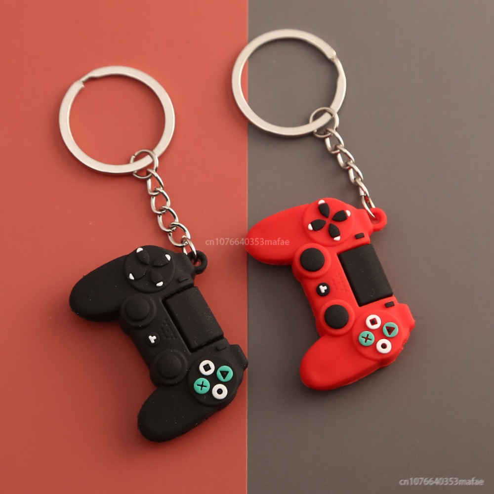 Retro Gaming Keychain - Video Game Handle Keyring for Men