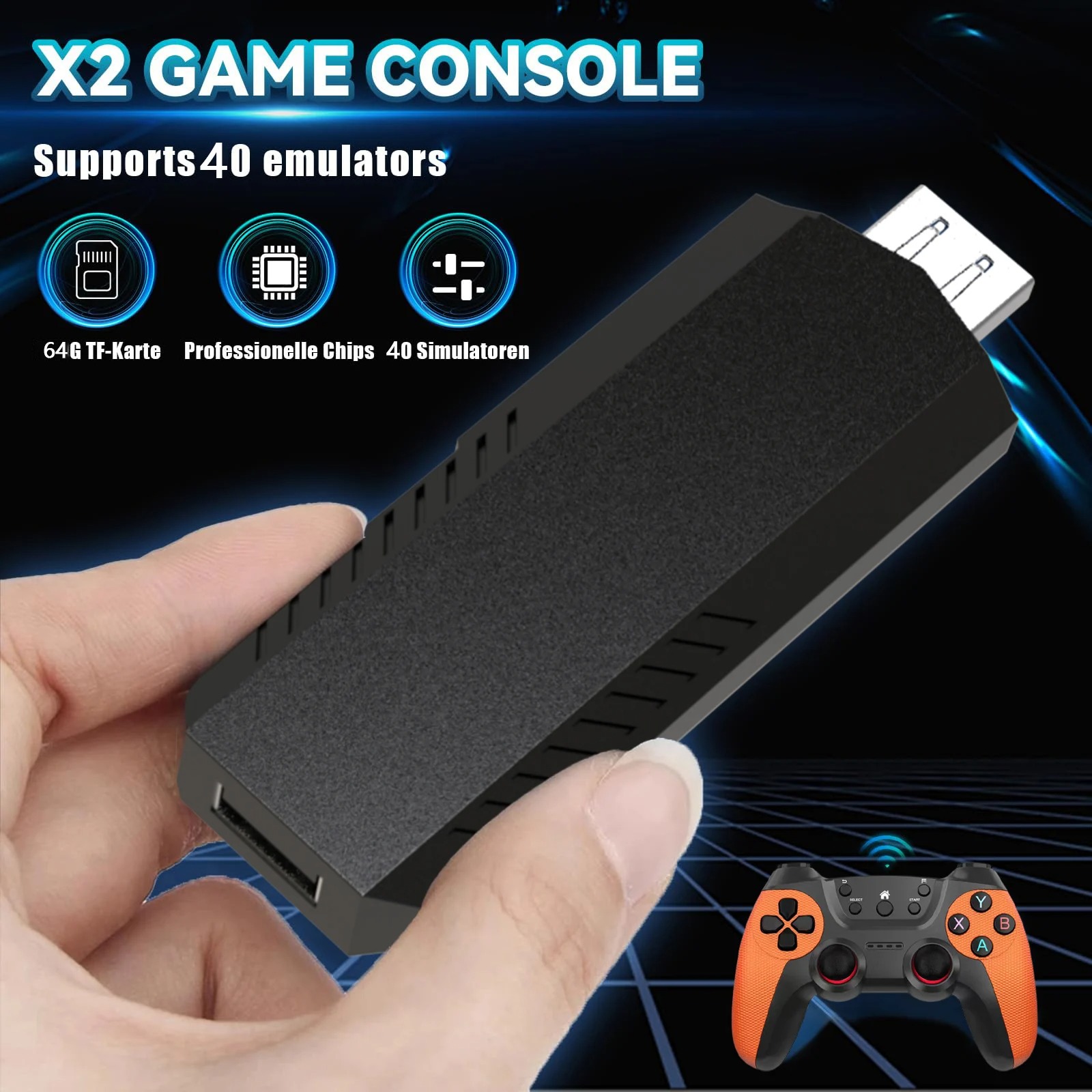 X2Pro TV Game Stick 4K HD Vide - đánh giá và giá Retro Gaming X2 Pro