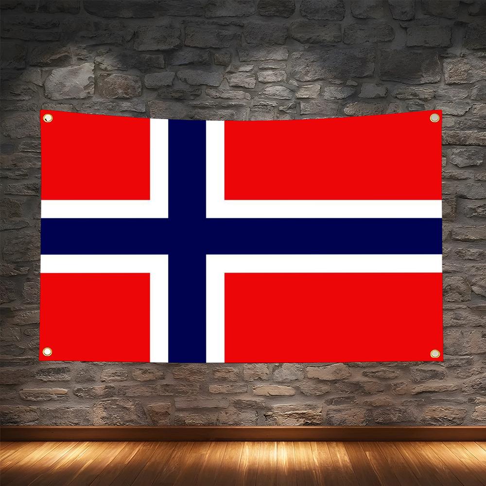 1PC Famous Norway Flags Retro  - đánh giá và giá Retro Gaming Banner