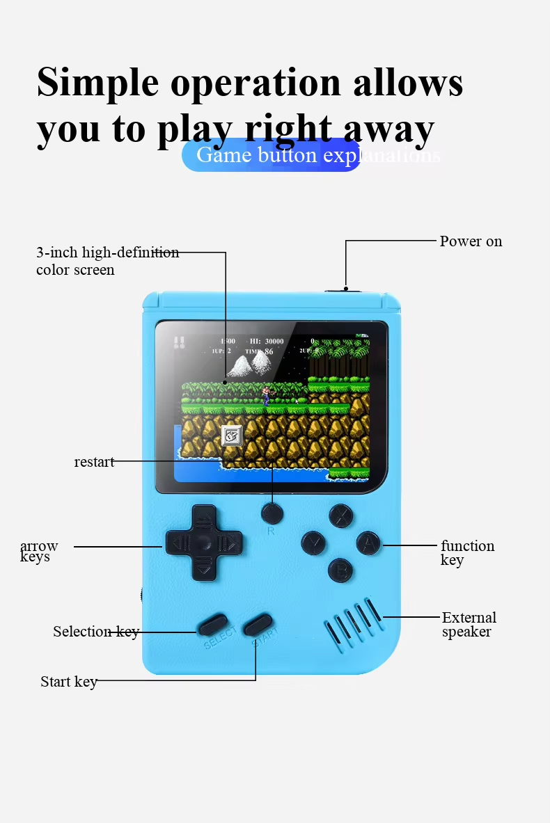 400 In 1 MINI Games Handheld G - đánh giá và giá Retro X8 Gaming Console