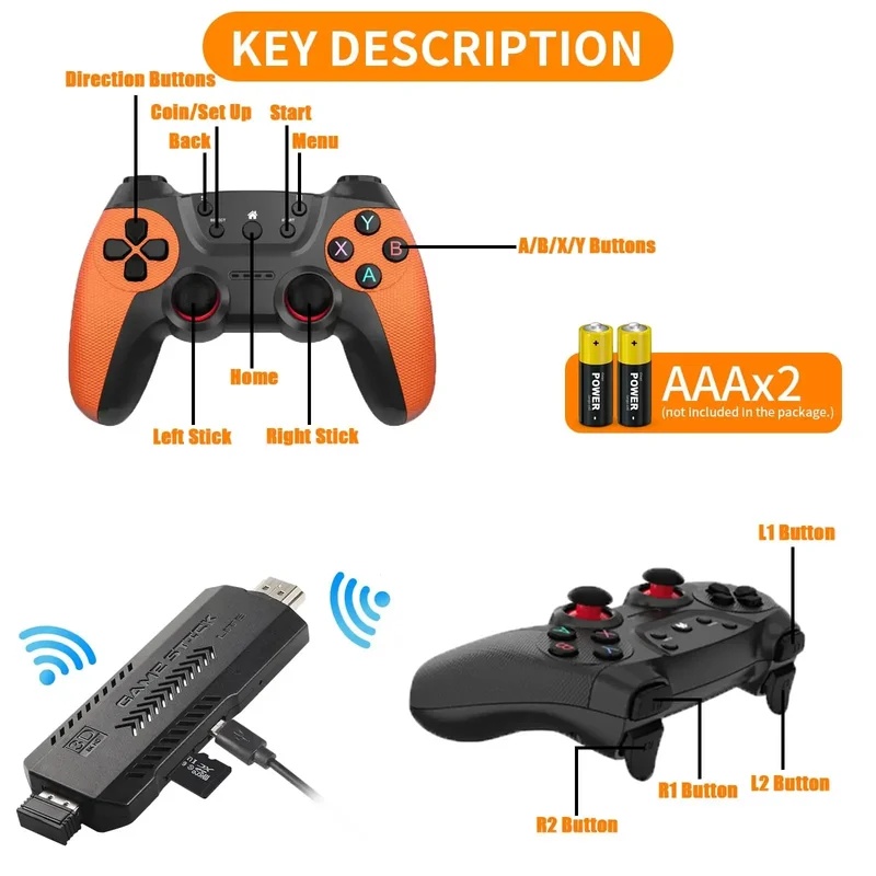 X2 Ultra Pro Retro Game Stick  - đánh giá và giá Retro Gaming Gif