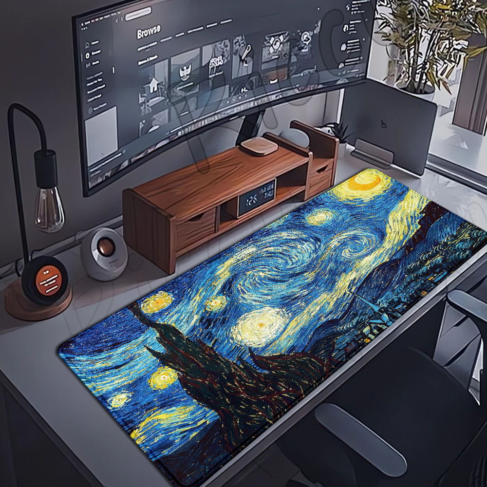 Vintage Oil Painting Mouse Pad - đánh giá và giá Retro Gaming Keyboard