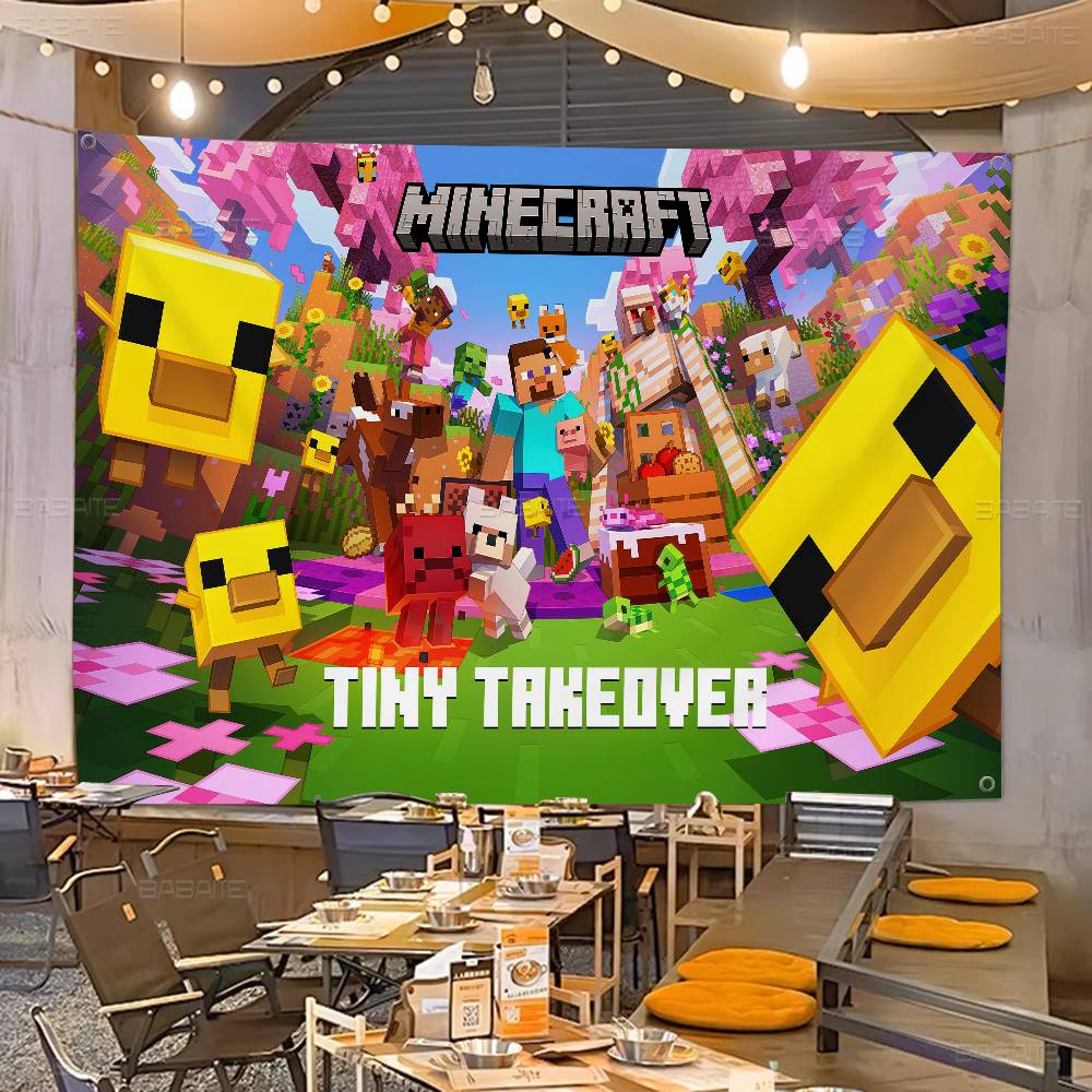 Retro Game M-Minecraft Colorfu - đánh giá và giá Retro Gaming Banner