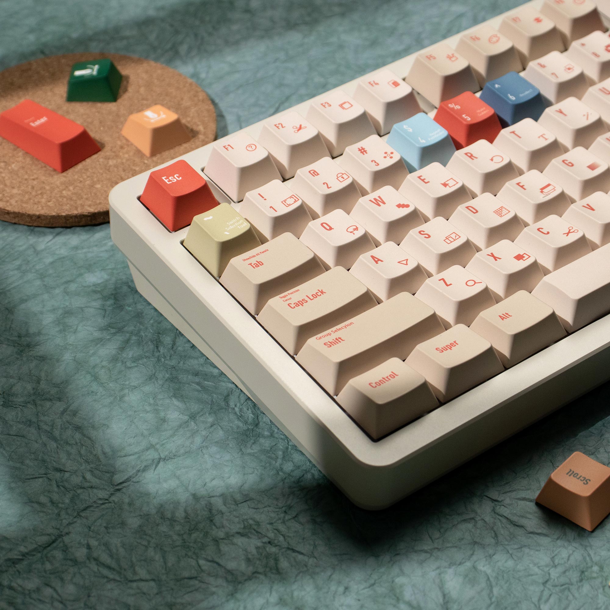 Illustrator Keycaps DYE-SUB Ch - đánh giá và giá Retro Gaming Keyboard