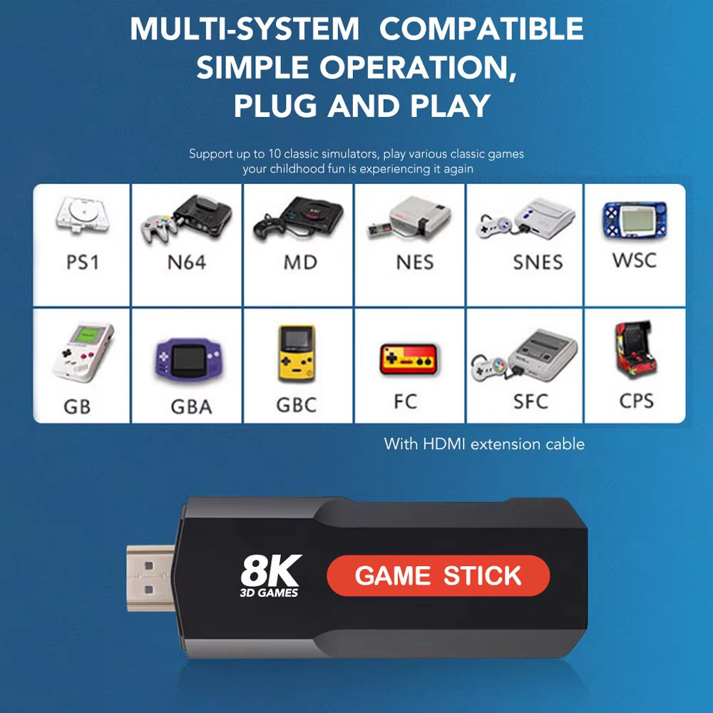 X2 Game Stick HD 4K 8K 3D Cons - đánh giá và giá Retro Gaming Usb Stick